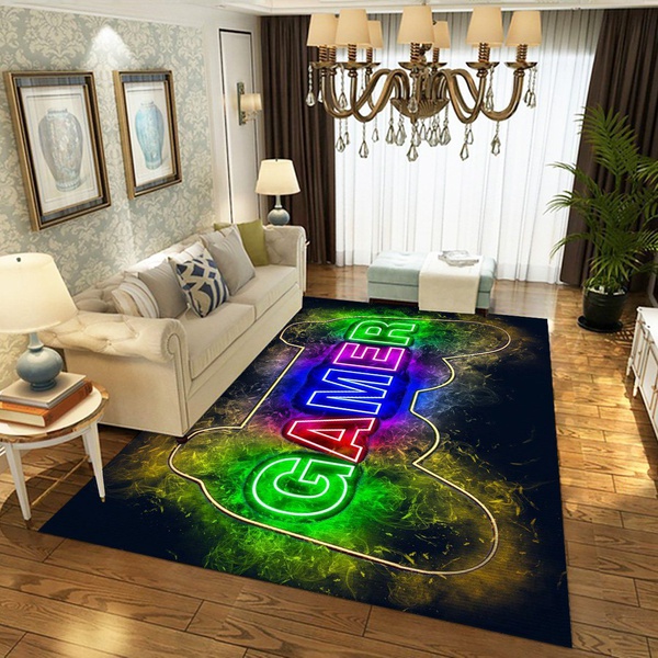 Gamer Smoky Rug, Bedroom Rug – US Gift Decor