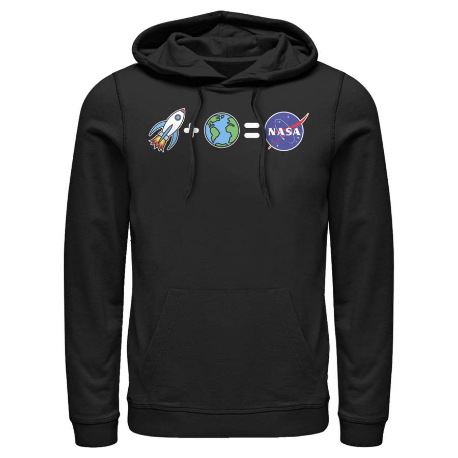 NASA Men’s Emoji Space Equation  Lightweight Hoodie