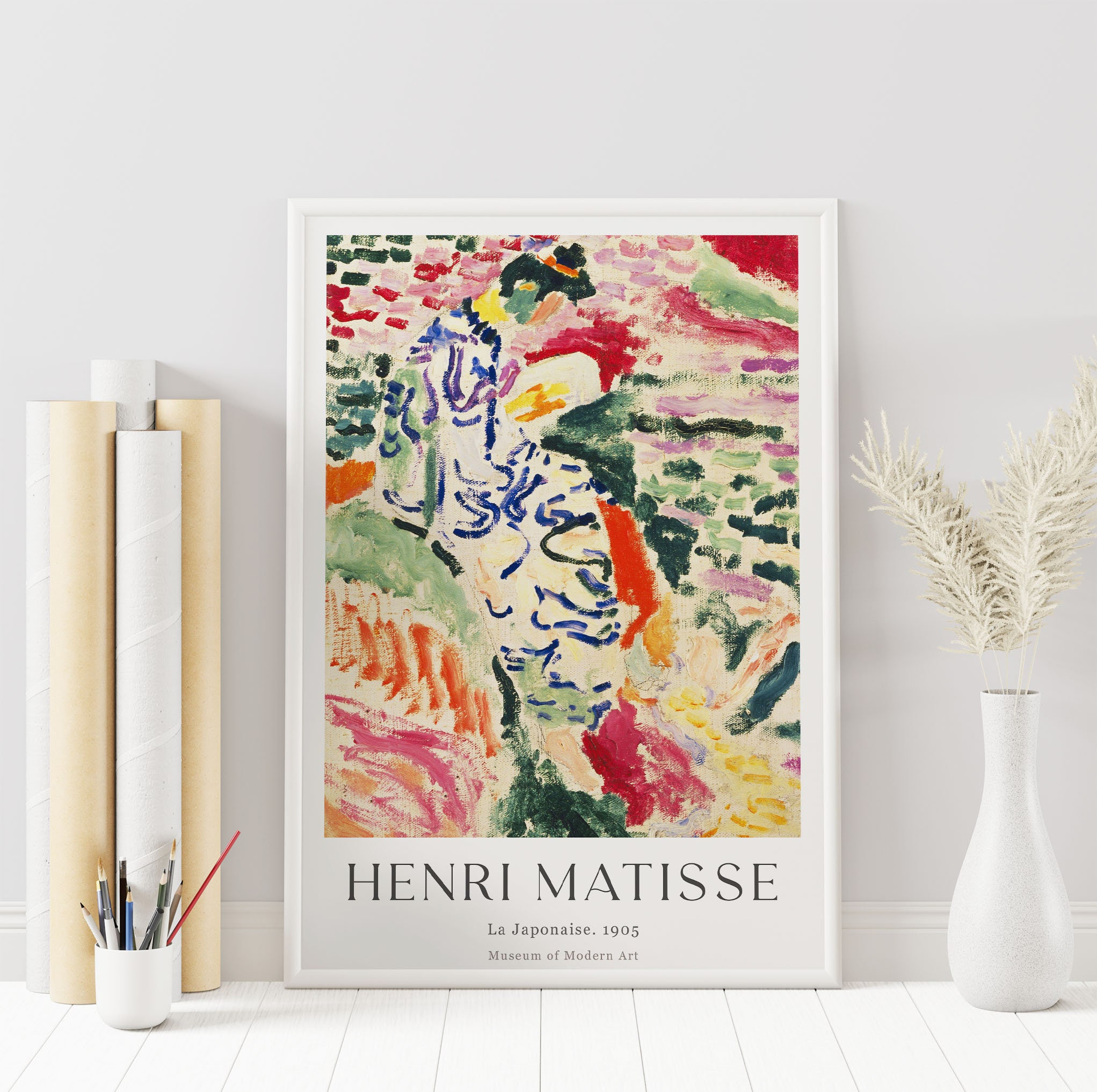 Matisse Poster. Gallery Wall Art. Abstract Print. Henri Matisse La Japonaise Poster. Exhibition Wall Art. Museum Print. Art Gift Idea -Home Decor