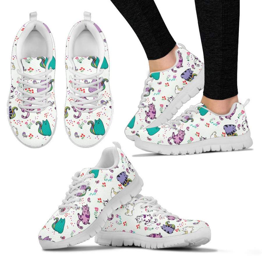 Cute Cat Sneakers (Women’s)