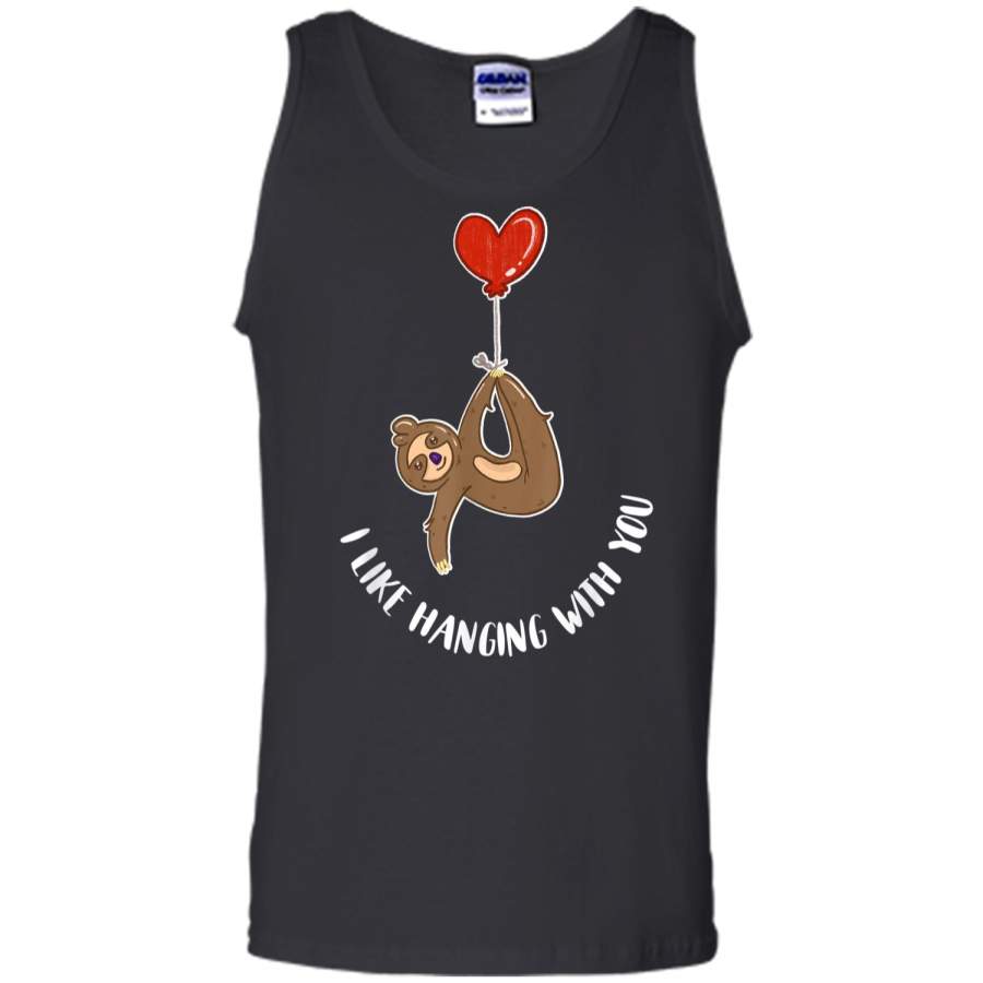Valentine’s Day Sloth Gift Teenage Girls Couples Tween Tank Top