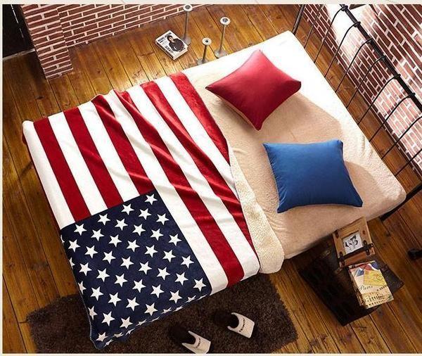 American Flag Blanket