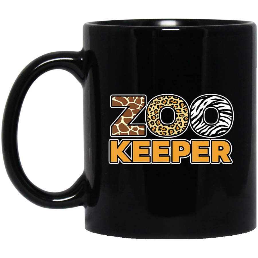 Zookeeper African Savanna Black Mug