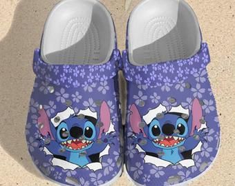 Stitch Crocss 3D Printed Disney Stitch Crocss Crocband Clog Stitch Crocss Charms Classic Clogs Gift Gift For Stitch Lover