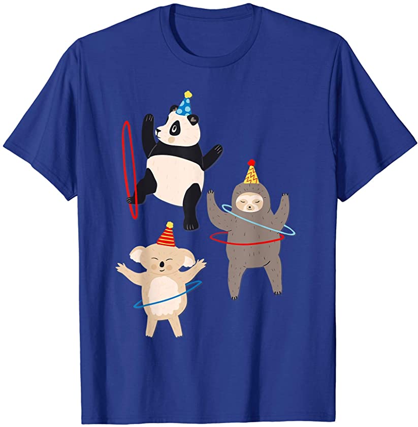 Zoo Puppy Hula Panda Bear Boy Cute Sloth Funny Girls Toddler T-Shirt