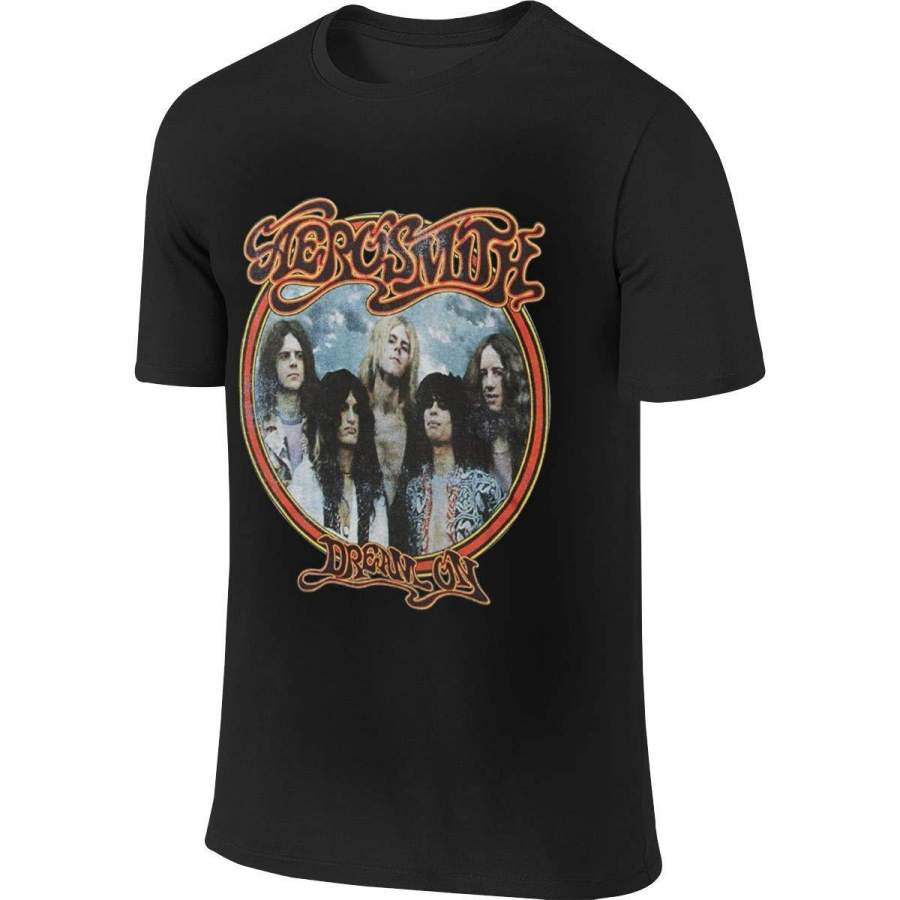 Zhendian Aerosmith- Dream On Man Short Sleeve T-Shirt Top Tee