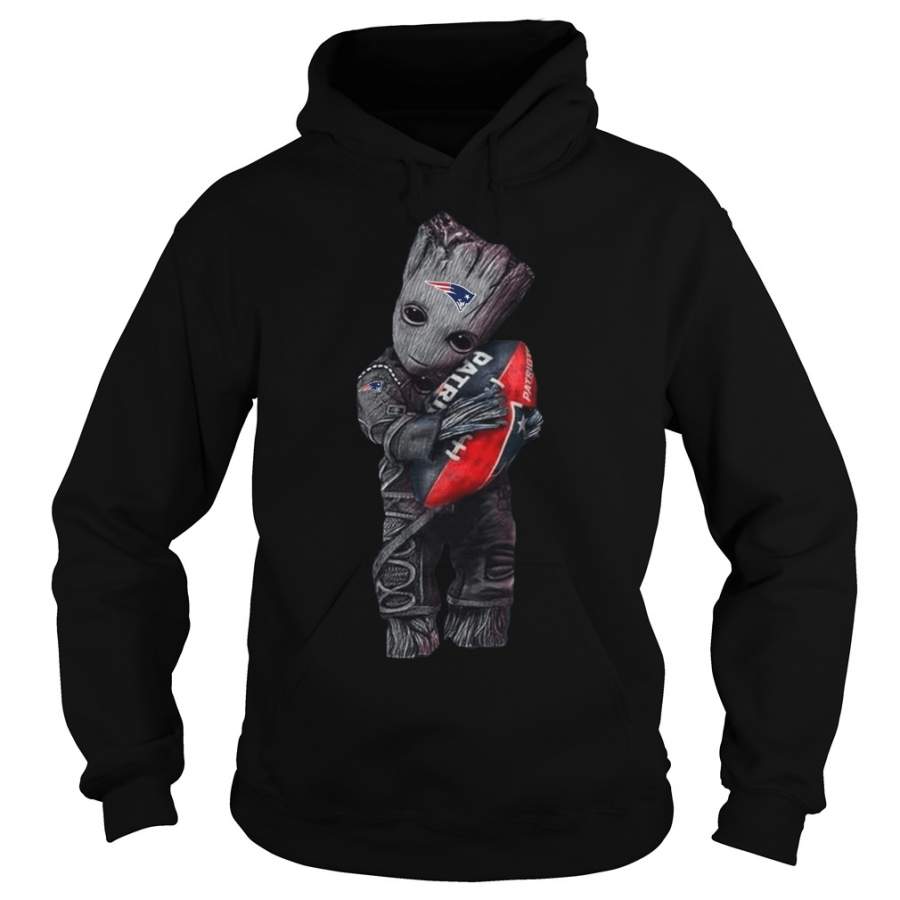 Baby Groot Hug New England Patriots Hoodie