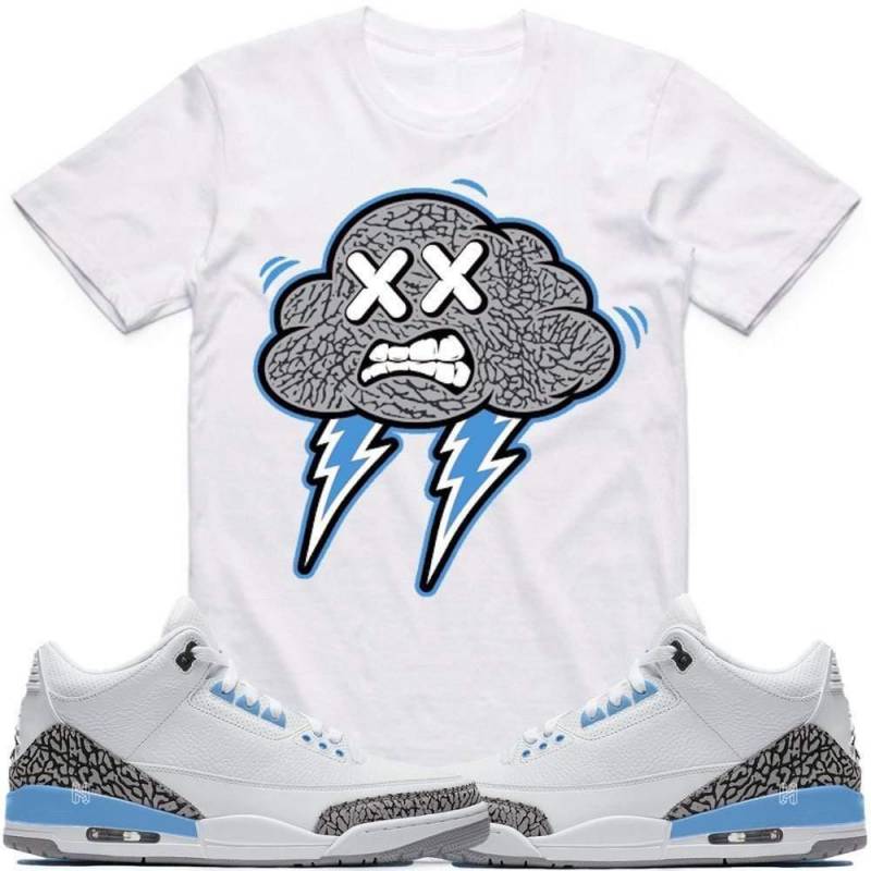 Unc Cement Strange Clouds Jordan Retro 3 Unc Cement Elephant Sneaker T-Shirt