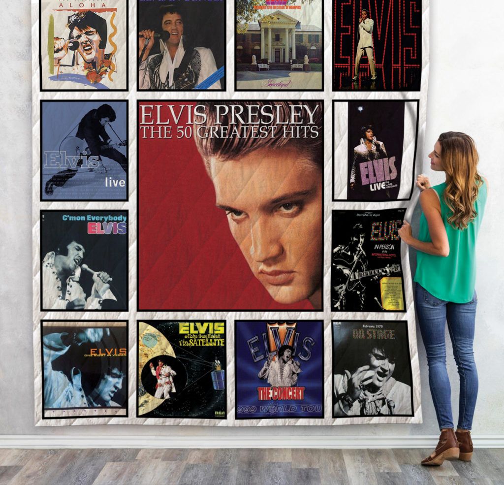 Elvis Presley Live Albums 3D Quilt Blanket 1947