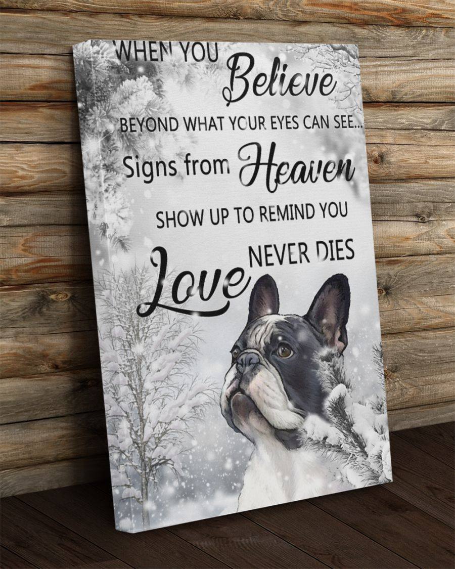 When You Believe Canvas Gift for Friend Birthday Gift Warm Home Decor Wall Art Visual Art