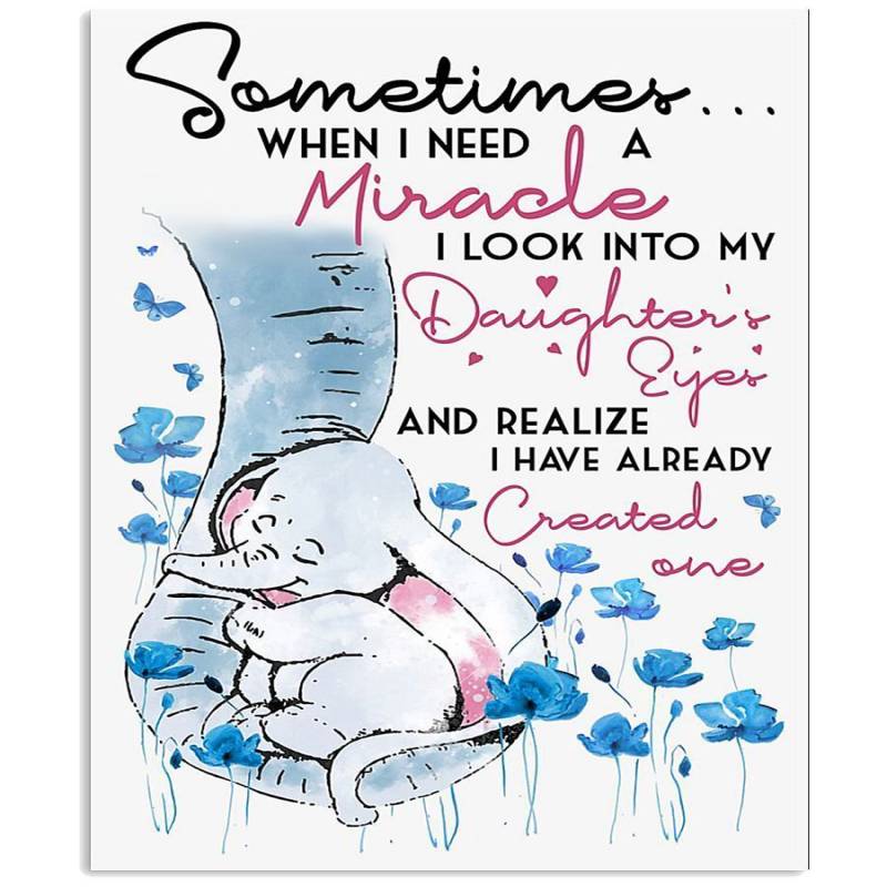 Sometimes I Need A Miracle Gift For Elephant Lovers Vertical Poster