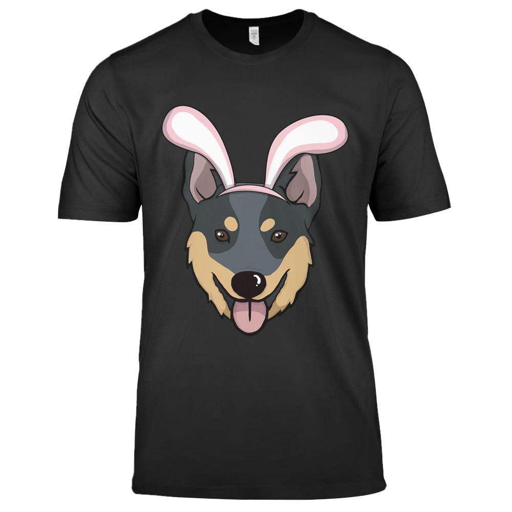 Cute Easter Australian Cattle Dog Bunny Ears Rabbit Premium T Shirts