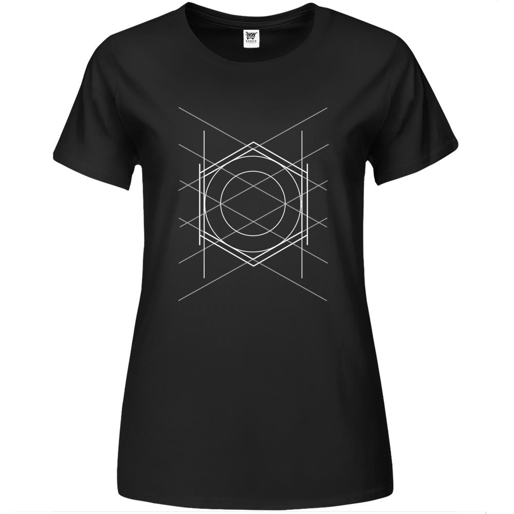 Geometric Pattern Premium Womens T Shirts