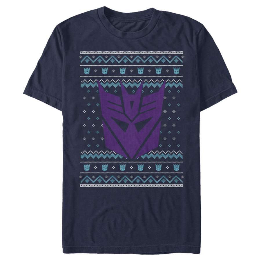 Transformers Men’s Decepticon Logo Ugly Xmas  T-Shirt