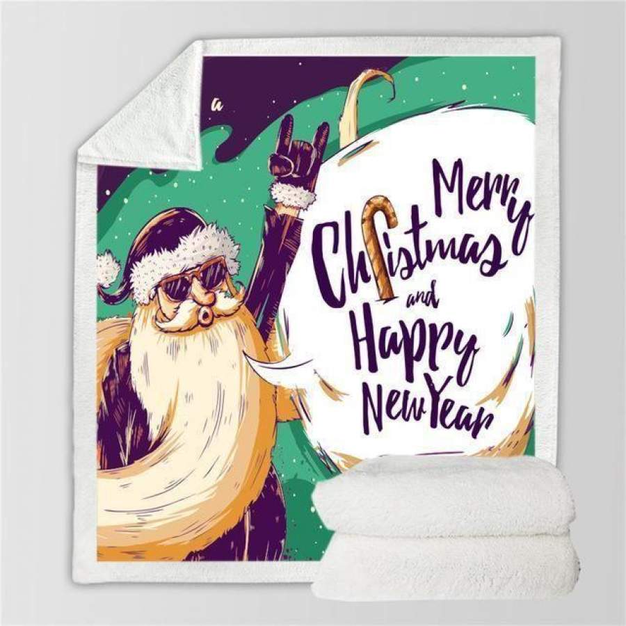 X-Mas Santa Say Oh Yeah Blanket Christmas Decoration Ideas Christmas Gift Ideas