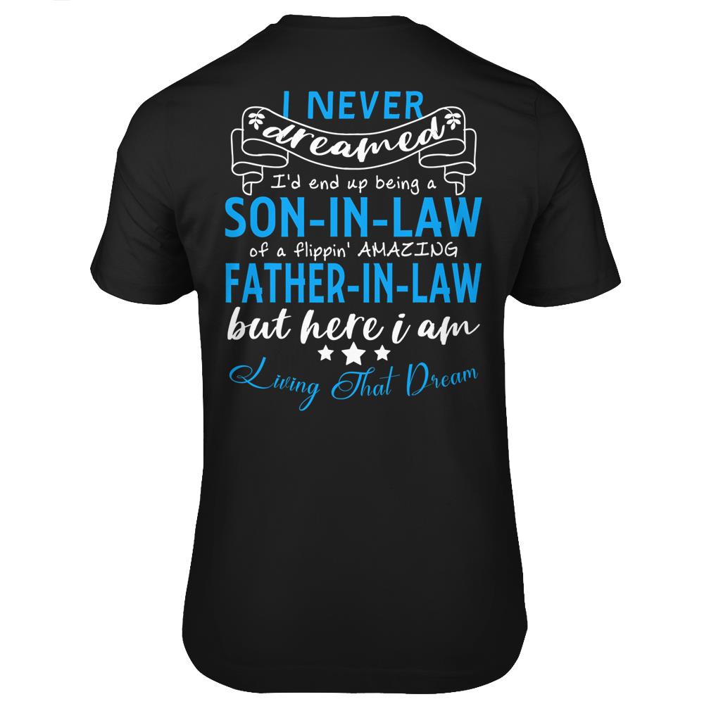 Mens Birthday Gift From Father-In-Law To Son-In-Law T Shirts Print On Back