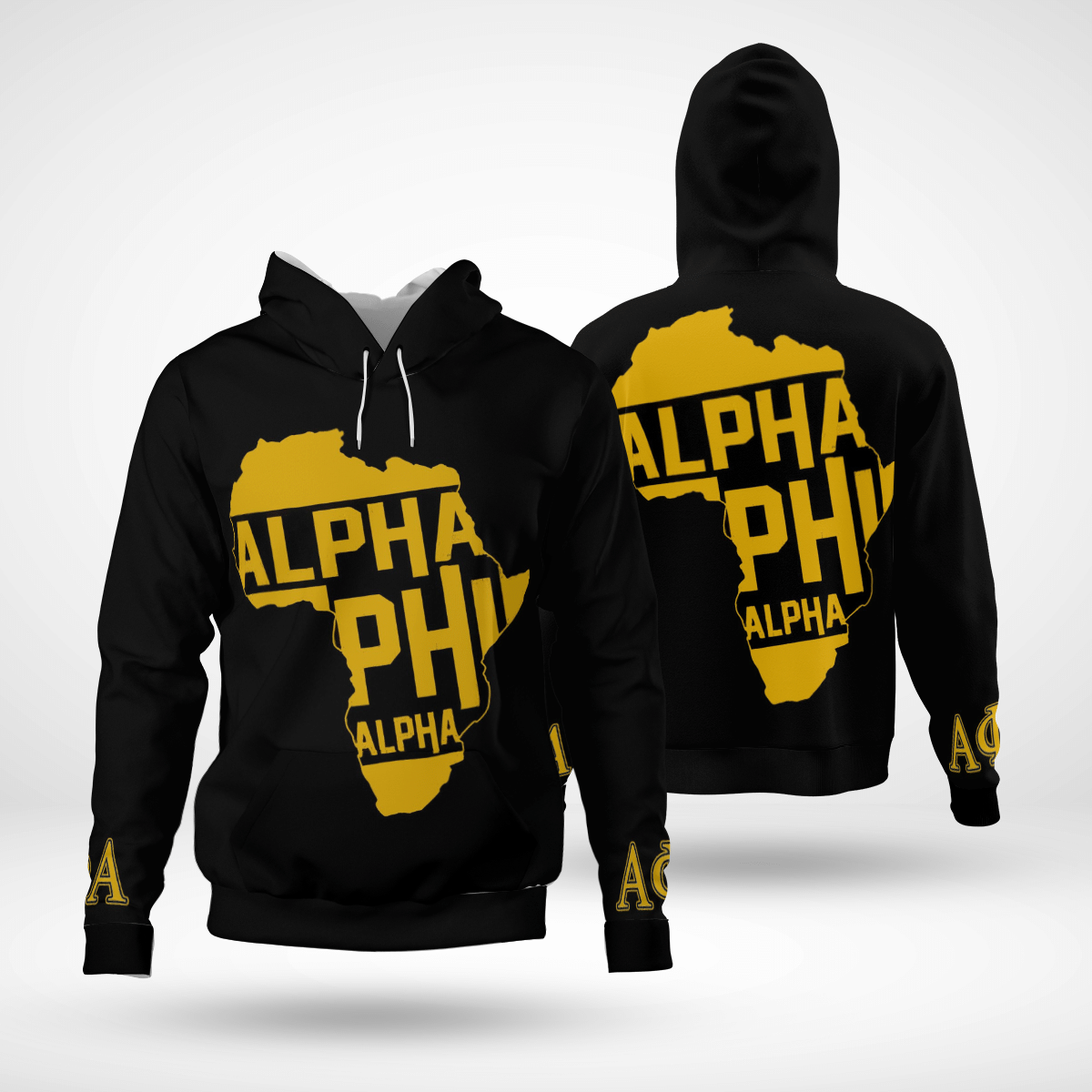 Africa Map Alpha Phi Alpha Hoodie All Over Print