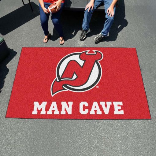 New Jersey Devils Man Cave Ultimat Logo Custom Area Rug Carpet Full Sizes Home Living Rugs Carpet Decor