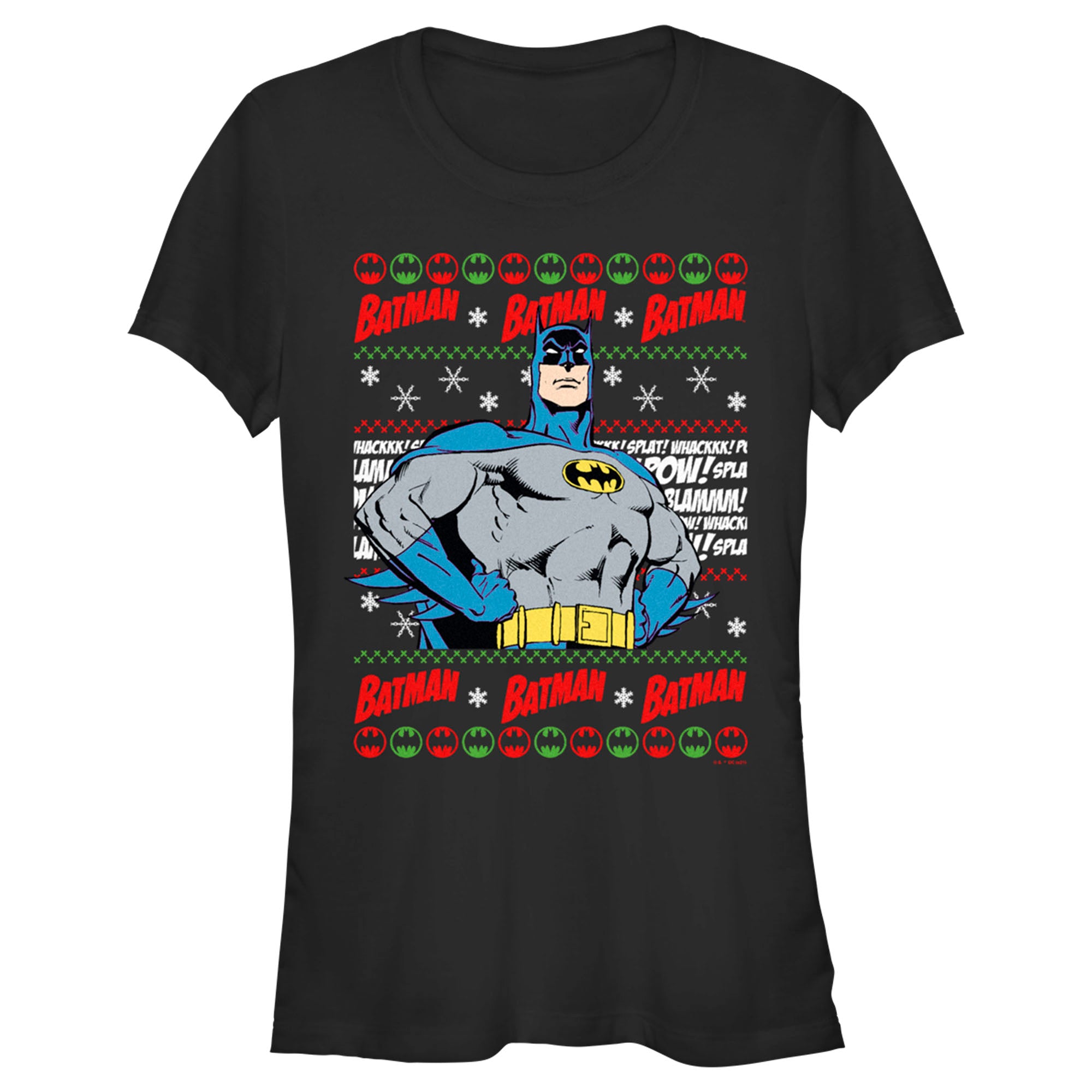 Junior’S Batman Christmas Sweater T-Shirt