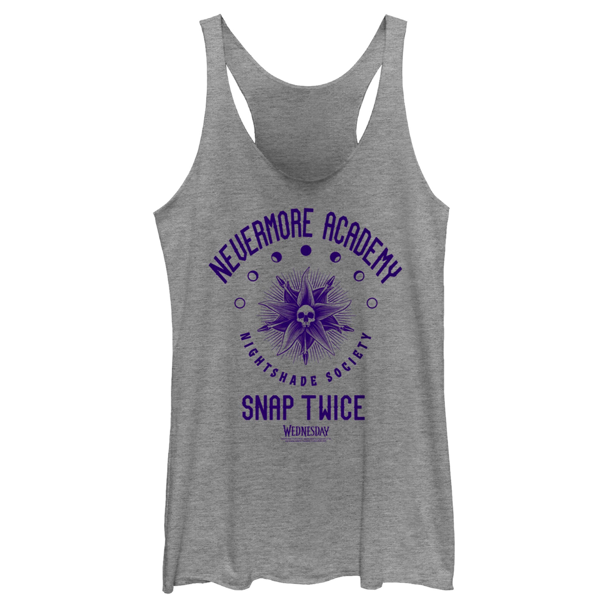 Women’S Wednesday Nevermore Academy Nightshade Society Racerback Tank Top