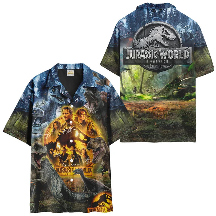 Jurassic Park Hawaii Shirt World Dominion Awesome Aloha Ha95200