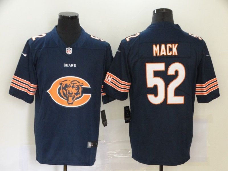 Chicago Bears Khalil Mack #52 NFL 2020 Navy Jersey