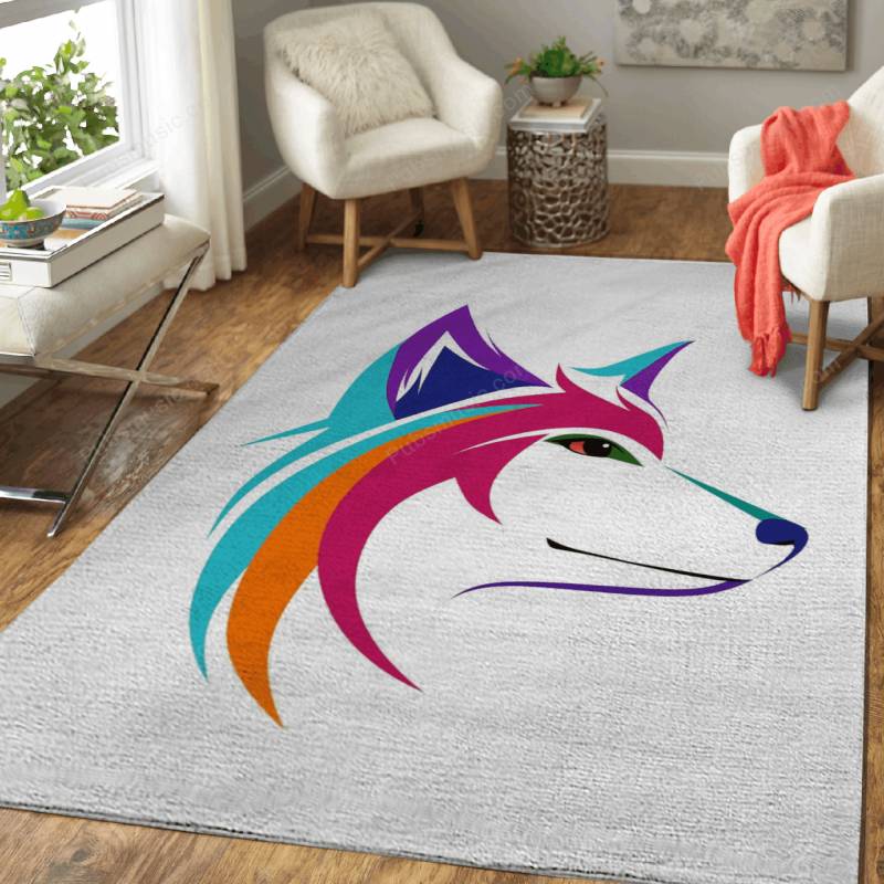 Wolf Vector  – Animal Pop Art Rug Mats – Carpet