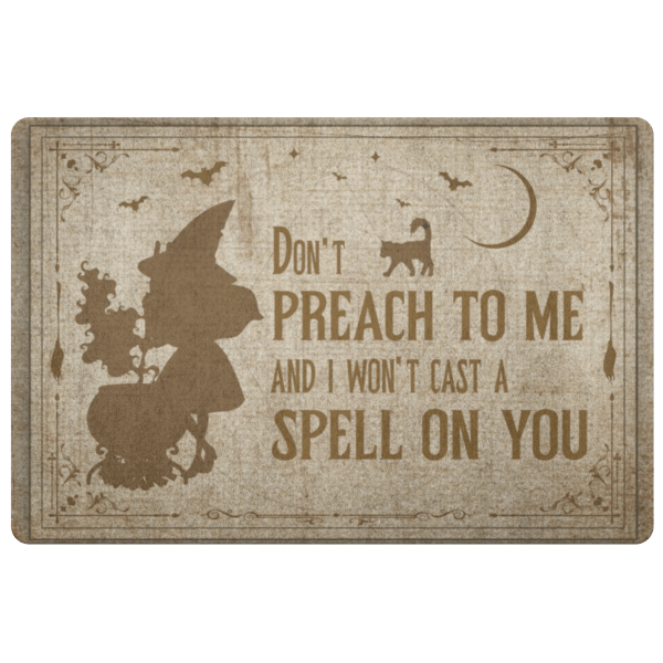 Best Indoor Halloween Decoration – Don’T Preach To Me All Over Printed Halloween Doormat, Halloween Decor