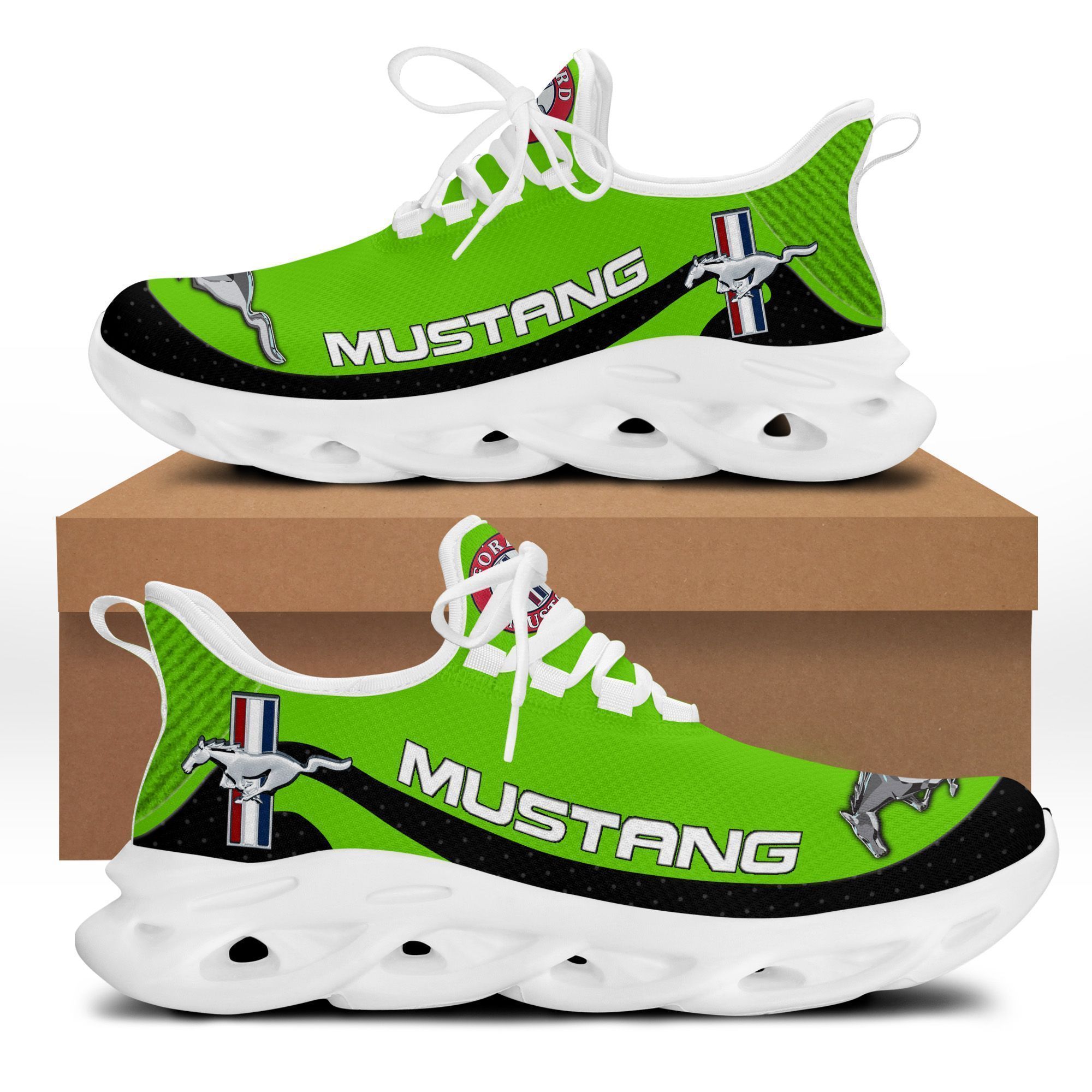 Ford Mustang LPH-HT BS Running Shoes Ver 2 (Green Neon) – Jamestees Store