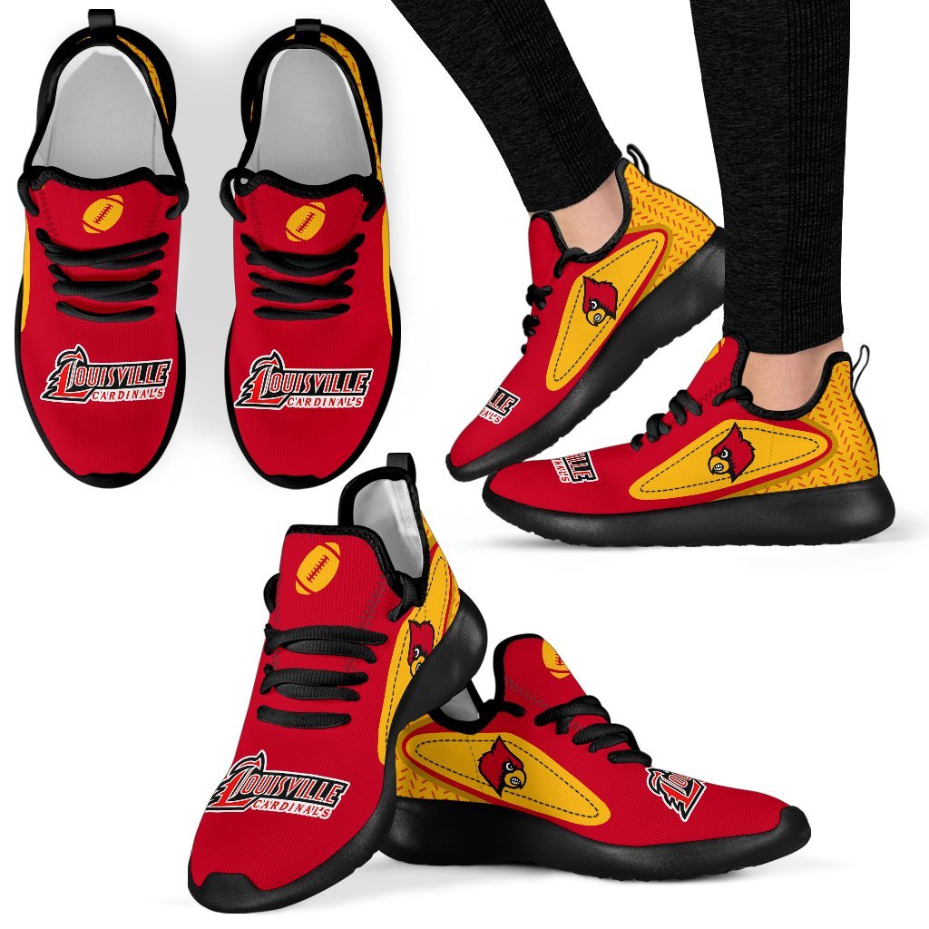 Colorful React Louisville Cardinals Mesh Knit Sneakers