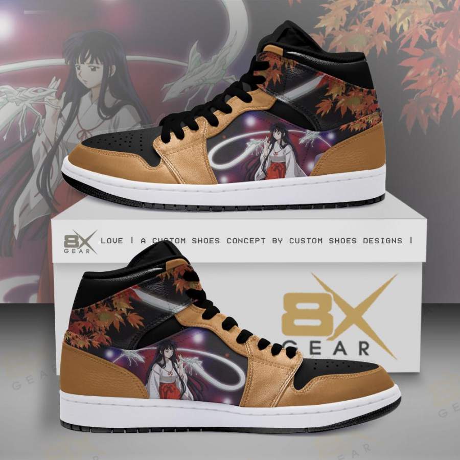 Inuyasha Jordan Sneakers Kikyo Bellflower Woman Shoes VMJS019