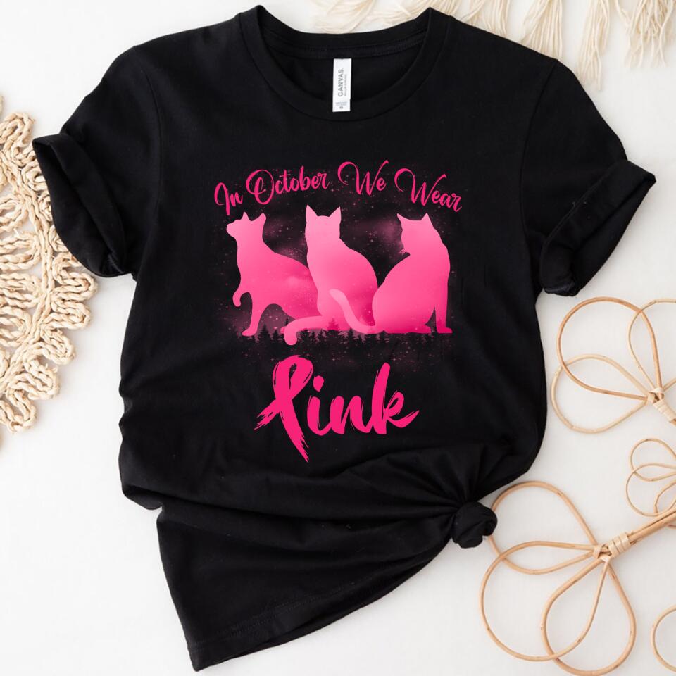 In October We Wear Pink Custom Women Shirt – Trending Personalized