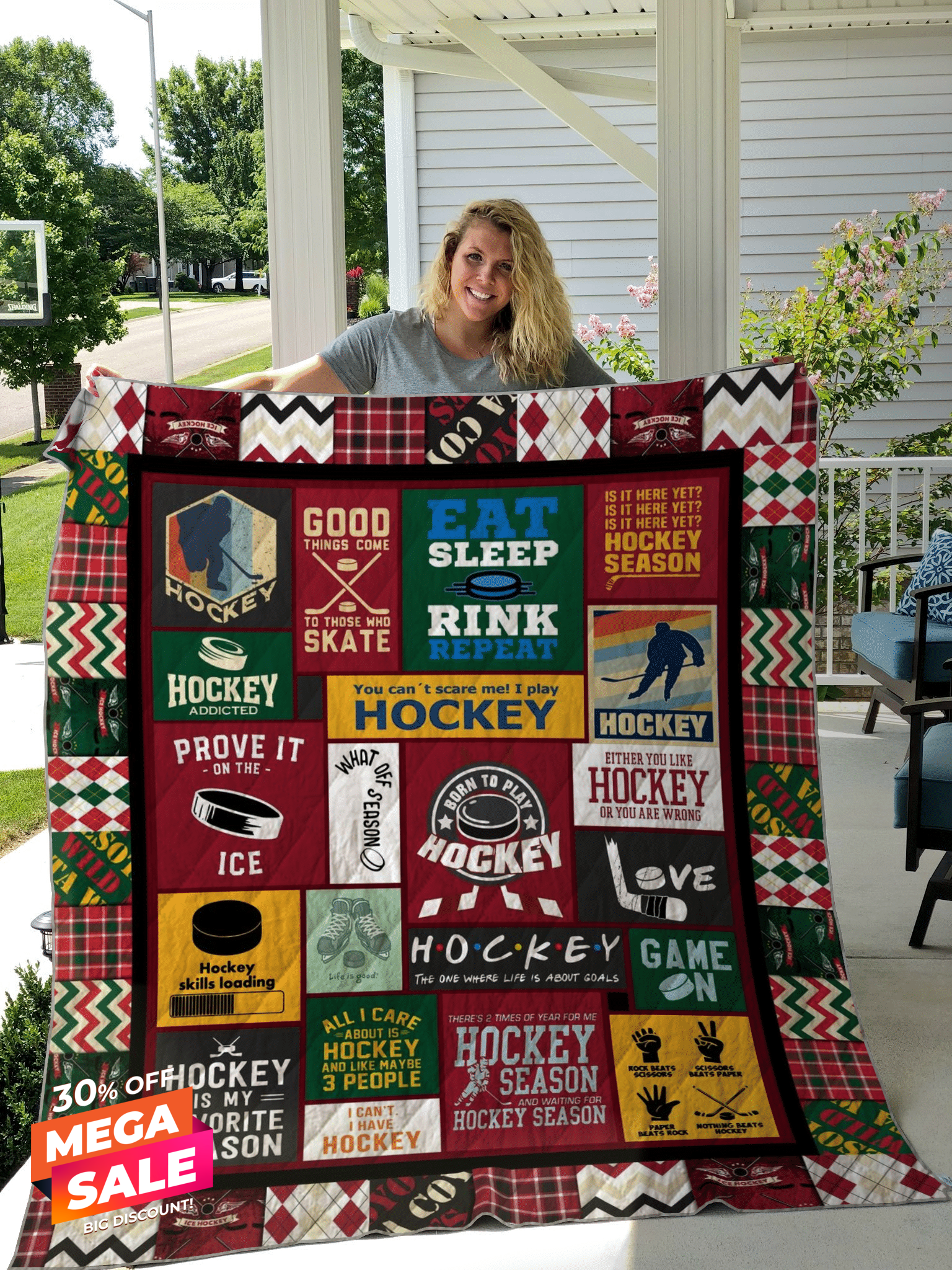 Born To Play Hockey Y81H1 Quilt Blanket