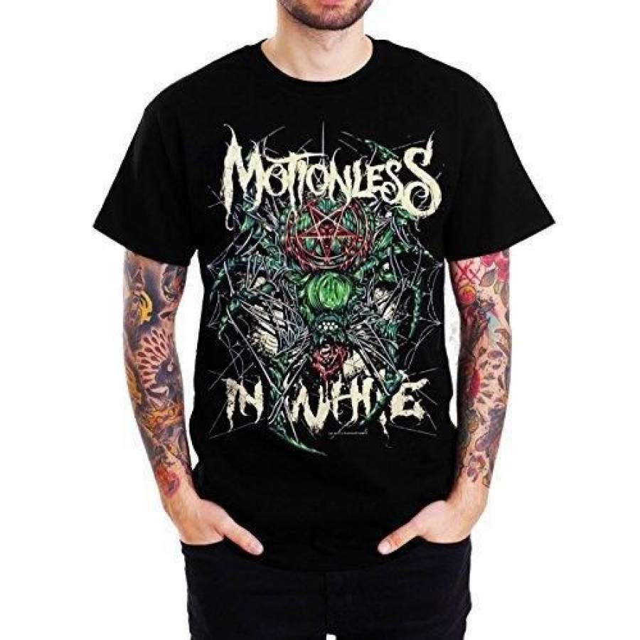 Motionless In White Cobwebs Sketched Graphic Black T-Shirt