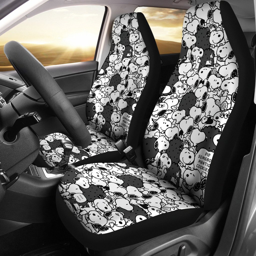 Cartoon Chameleon Pattern Print Pet Car Seat Cover