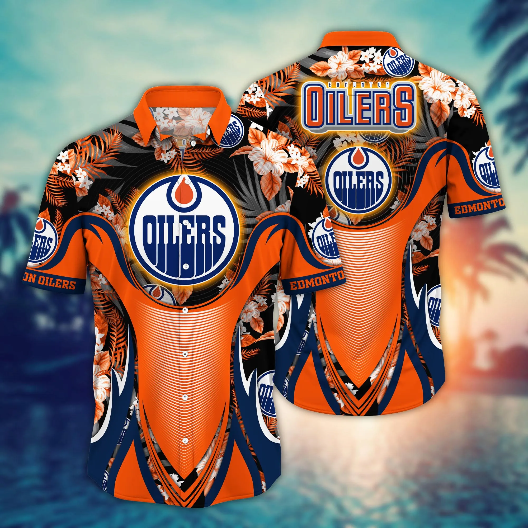 Edmonton Oilers Nhl Hawaiian Shirt Ice Cream Season Aloha Shirt