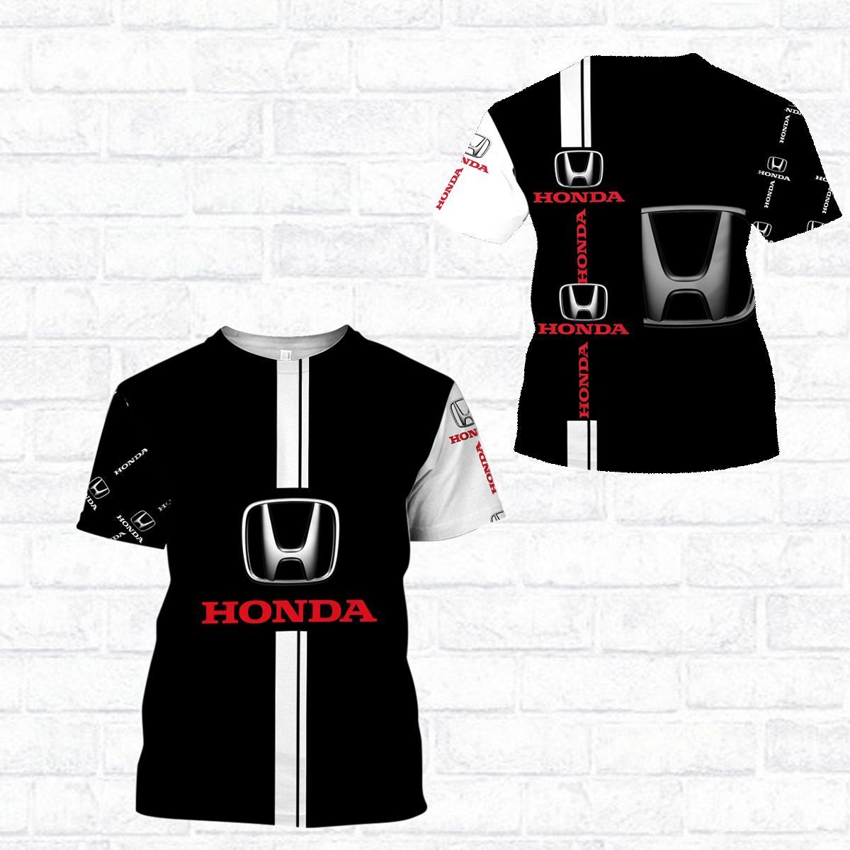 3D All Over Printed Honda Lph-Nh Shirts Ver 4 (White)