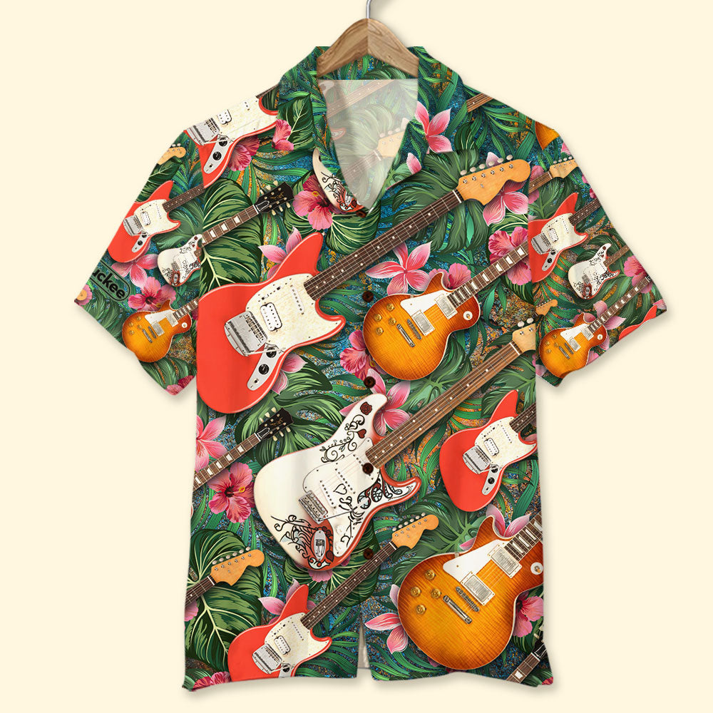 Custom Electric Guitar Hawaii Tropical Gift For Lovers Ha1595