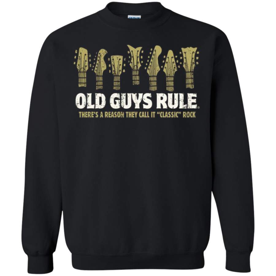 Old Guys Rule Men’s Classic Rock Pullover Sweatshirt