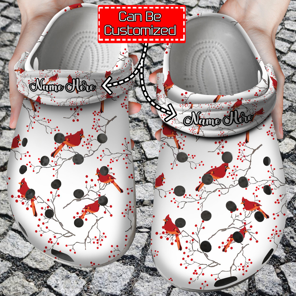 Bird Crocs – Cardinal Birds Pattern Unisex Birthday Gifts Clog Shoes For Men And Women