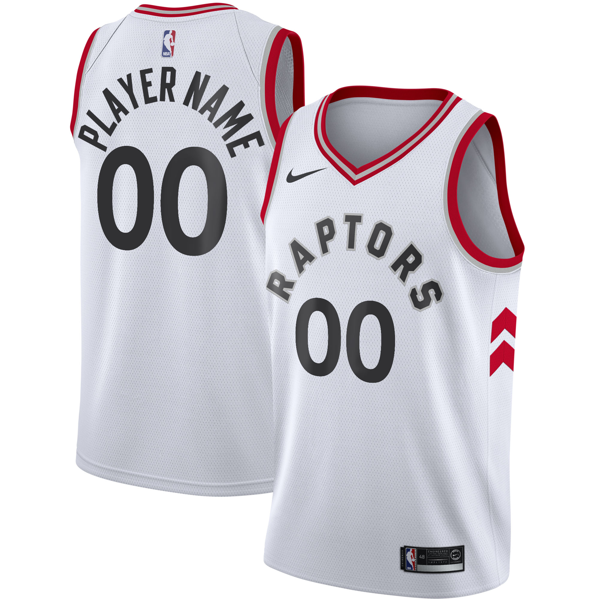 Toronto Raptors 2020/21 Swingman Custom Jersey – Association Edition – White