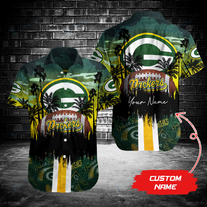 Green Bay Packers Button Shirt Bg889