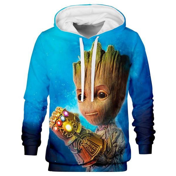 Groot Infinity Gauntlet Unisex Hoodie Chm