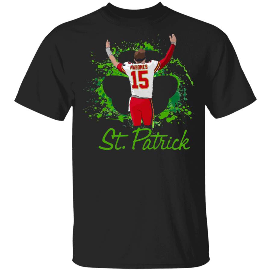 St Patrick’s day Mahomes Kansas City Chiefs Shirt 2 gift family T-Shirt