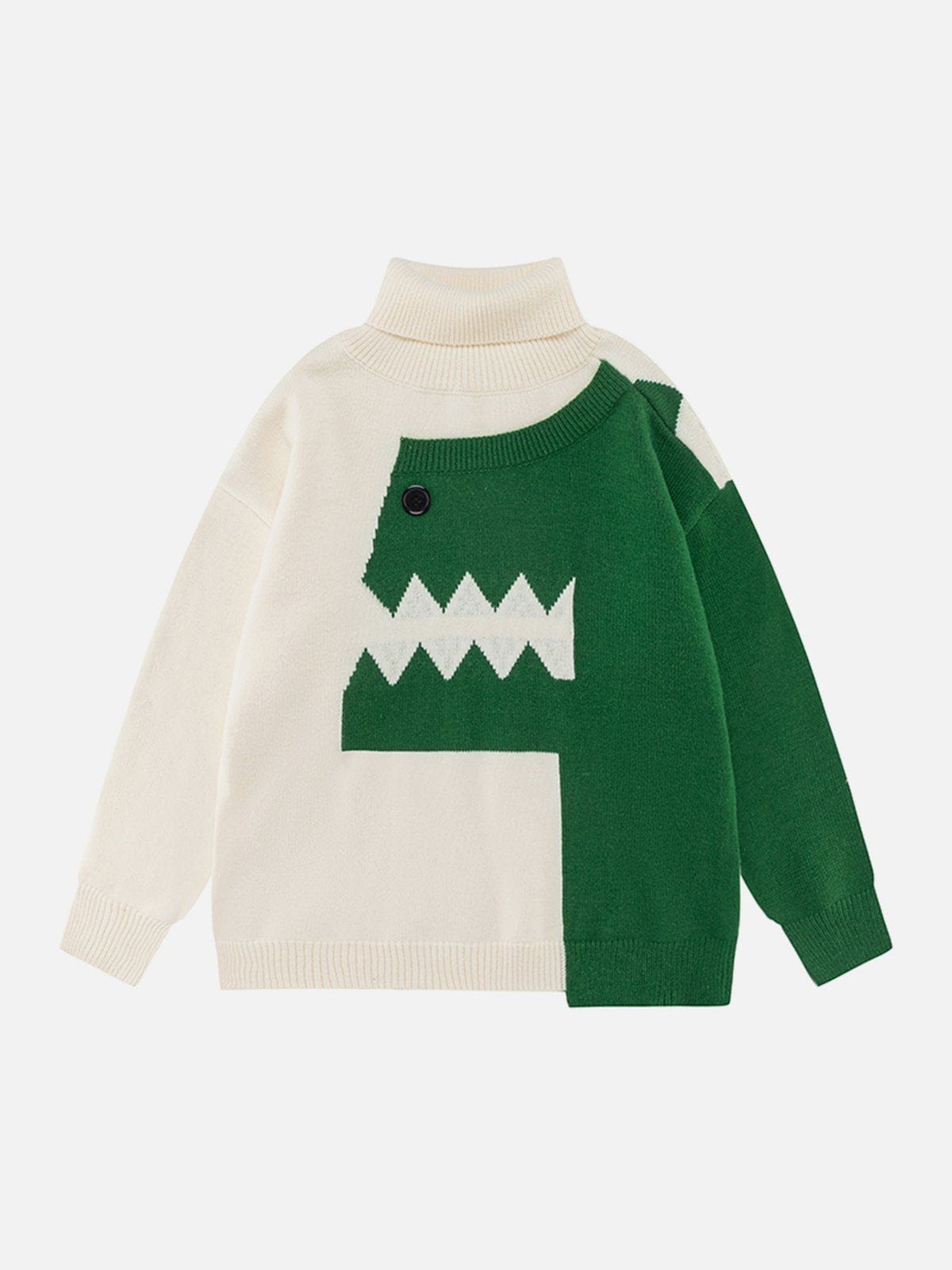 Talishko™ – Splicing Dinosaurs Turtleneck Sweater