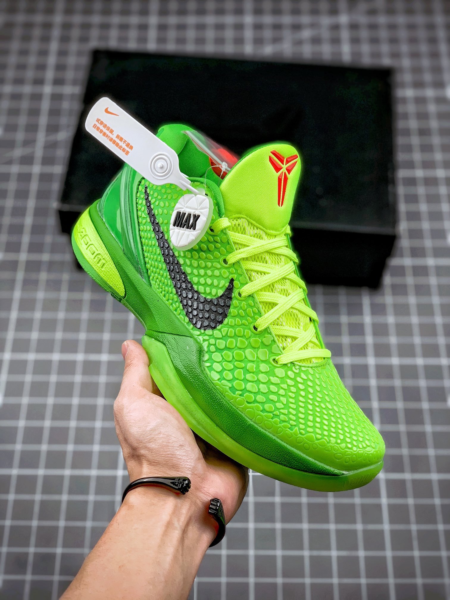 Nike Kobe 6 Protro Grinch Green AppleVolt-Crimson-Black 5338388