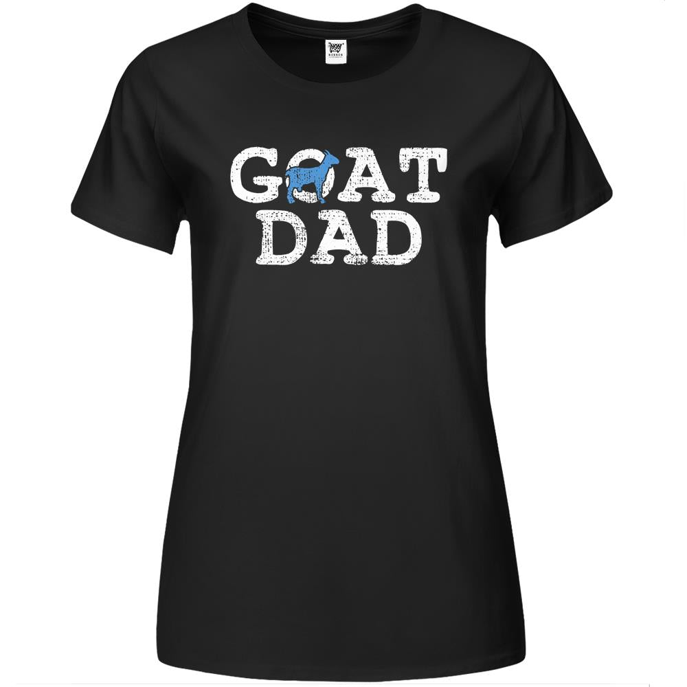 Goat Dad Fathers Day Farmer Gift Premium Womens T Shirts