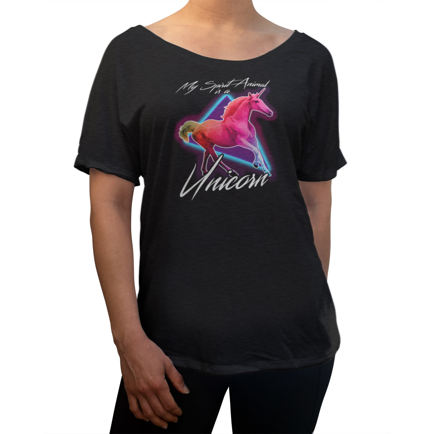 Women’S My Spirit Animal Is A Unicorn Scoop Neck T-Shirt