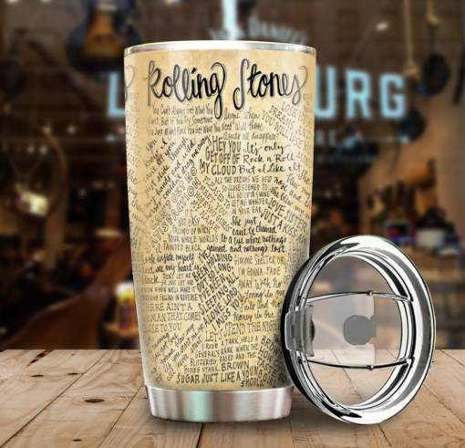 Rolling Stones Merch Letter Tumbler Cup