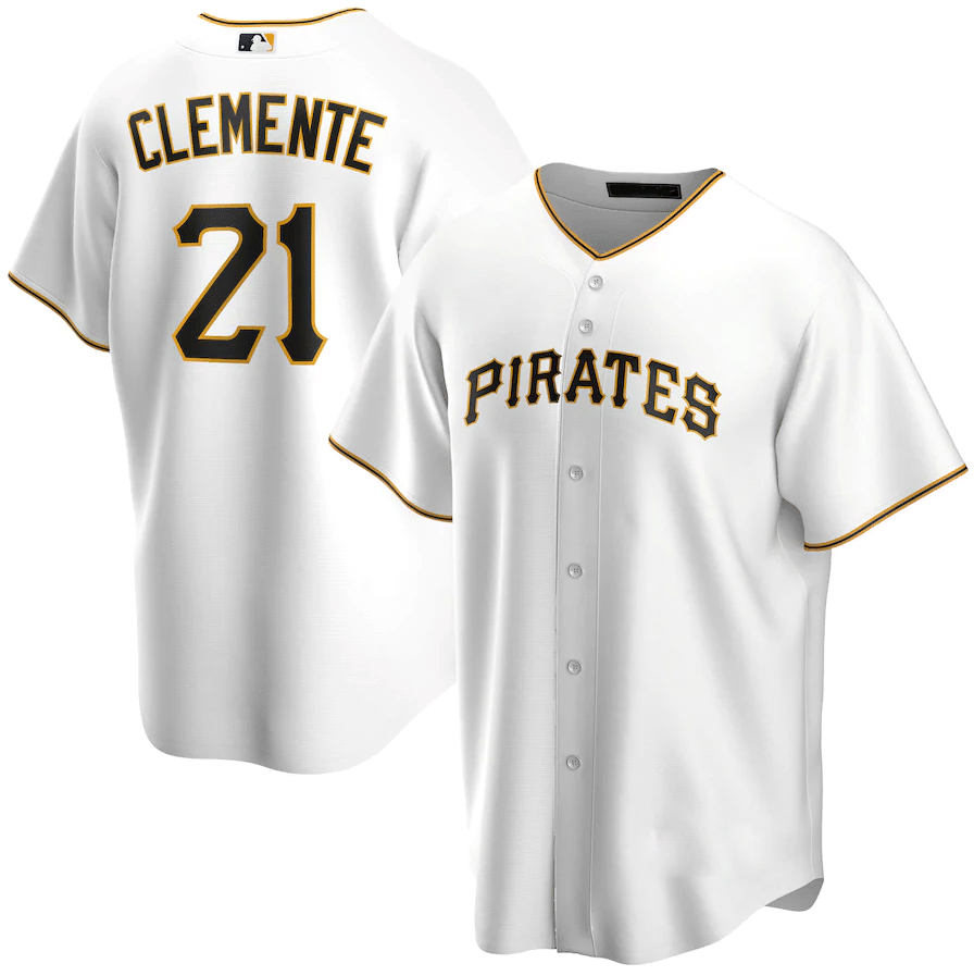 Roberto Clemente #21 Pittsburgh Pirates White All Over Print Baseball Jersey For Fans